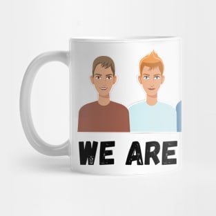 Anti racism T-shirt (We are all equal) Mug